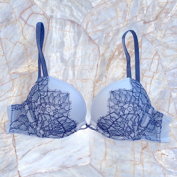 VS BOMBSHELL Add-2-Cups Push-Up Bra 32B GREY - Picture 2 of 7